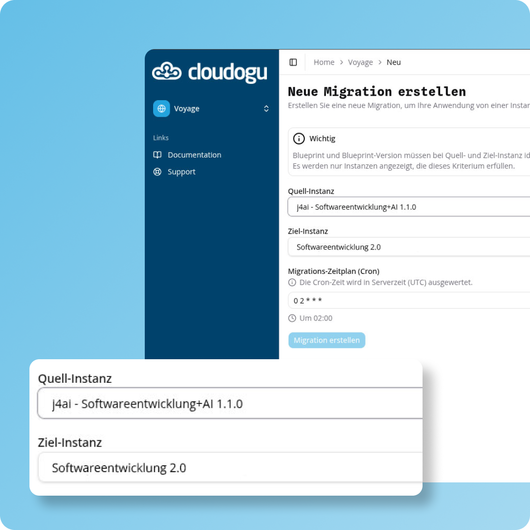 Schematische Darstellung des EcoSystem mit integrierten Tools und Infrastruktur-Optionen. Der Bereich Tools ist hervorgehoben.